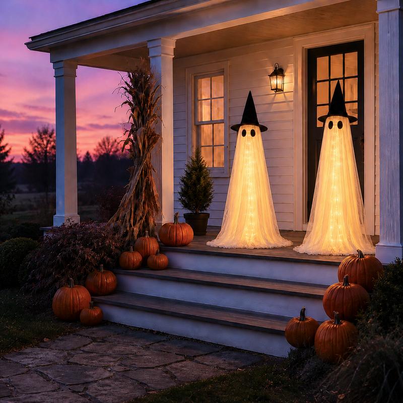5FT Light-Up Ghost Duo