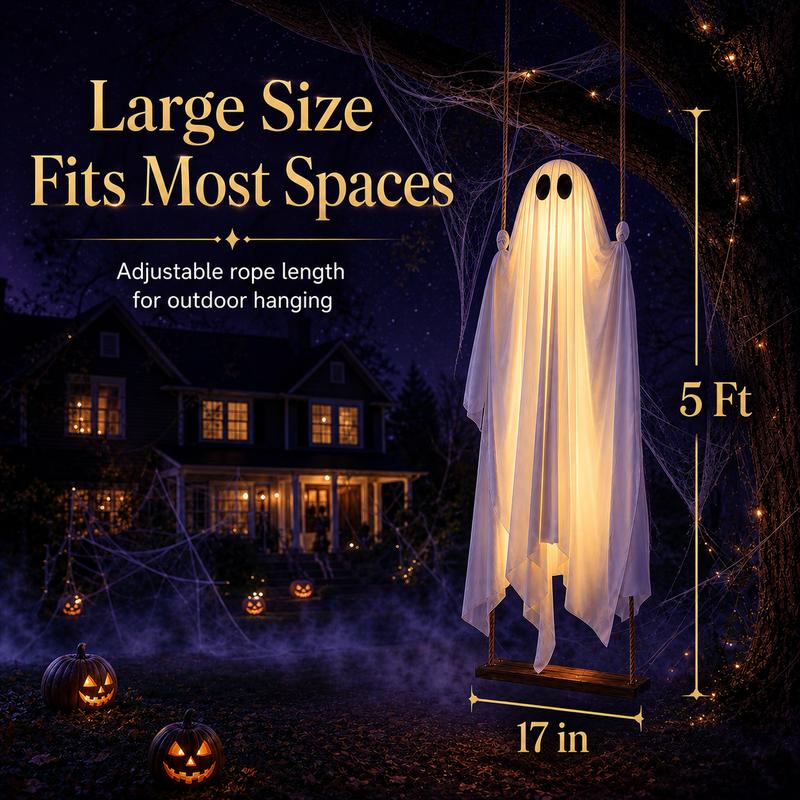 5FT Haunted Swinging Ghost